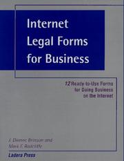 Cover of: Internet Legal Forms for Business