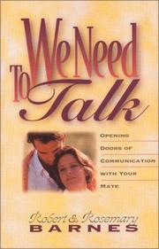 Cover of: We need to talk