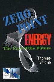 Cover of: Zero Point Energy, The Fuel of the Future
