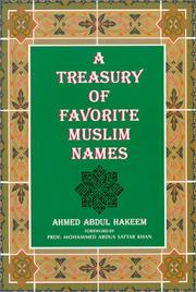 Cover of: A treasury of favorite Muslim names by Ahmed Abdul Hakeem