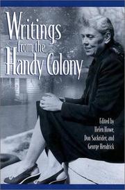 Cover of: Writings from the Handy Colony