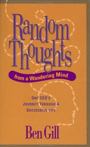 Front cover of Random Thoughts From a Wandering Mind by Ben Gill
