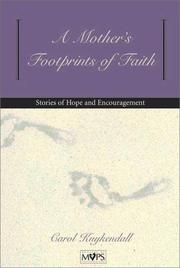 Cover of: A mother's footprints of faith by Carol Kuykendall