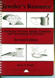 Cover of: Jeweler's Resource  by Bruce G. Knuth