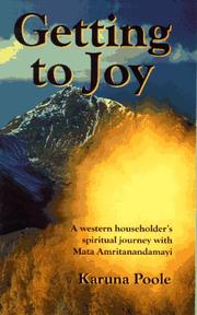 Cover of: Getting to Joy by Karuna Poole