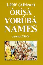 Cover of: 1000+(African) Òrìsà Yorùbá Names by Fama