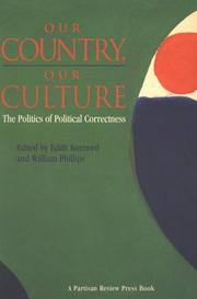 Cover of: Our Country, Our Culture by 