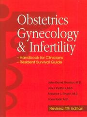 Cover of: Obstetrics, Gynecology and Infertility: Handbook for Clinicians-Resident Survival Guide