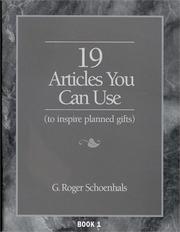 Cover of: 19 Articles You Can Use to Inspire Planned Gifts (19 Article, Book 1)