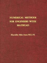 Cover of: Numerical Methods for Engineers with Mathcad