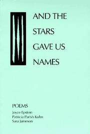 Cover of: And the stars gave us names: poems