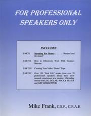 Cover of: For Professional Speakers Only