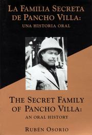Cover of: The secret family of Pancho Villa by Rubén Osorio