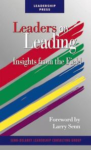 Cover of: Leaders on Leading: Insights from the Field