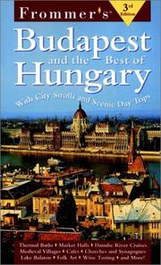 Cover of: Frommer's Budapest & the Best of Hungary by Joseph S. Lieber, Christina Shea, Erzsebet Barat