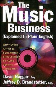 Cover of: The music business