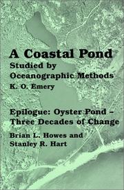 Cover of: A Coastal Pond Studied by Oceanographic Methods