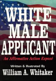 Cover of: White male applicant by William A. Whitaker