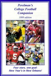 Cover of: Perelman's College Football Companion 1999 edition