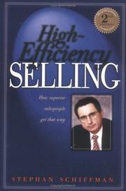 Cover of: High Efficiency Selling by Stephan Schiffman