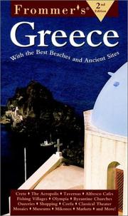 Cover of: Frommer's Greece (2nd ed) by Fran Wenograd Golden, Sherry Marker, Mark Meagher, Robert E. Meagher, John S. Bowman