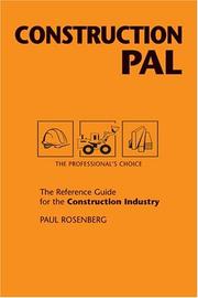 Cover of: Construction Pal: The Reference Guide for the Construction Industry (Pal Pocket Reference Series)