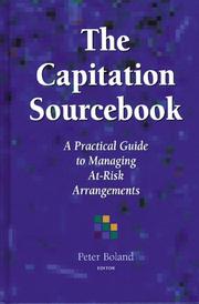 The capitation sourcebook by Peter Boland