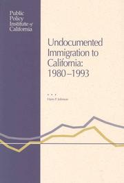 Cover of: Undocumented Immigration to California: 1980-1993