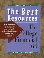 Cover of: The Best Resources for College Financial Aid 1996/97 by Resource Pathways