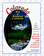 Colorado bed & breakfast cookbook by Carol Faino