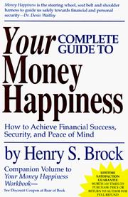 Cover of: Your complete guide to money happiness