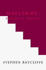 Cover of: Mallarmé: poem in prose