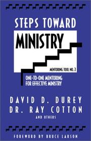 Cover of: Steps toward ministry: one-to-one mentoring for effective ministry