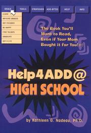 Cover of: Help4ADD@high school