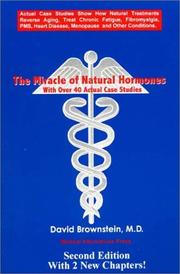 The miracle of natural hormones by David Brownstein