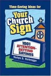 Cover of: Your Church Sign by Dr. Verlyn Verbrugge