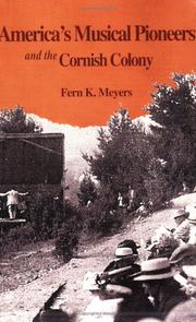 Cover of: America's Musical Pioneers and the Cornish Colony by Fern K. Meyers