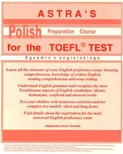 Cover of: Astra's Polish preparation course for the TOEFL test