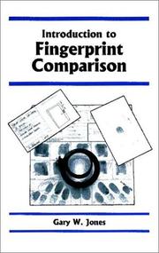 Cover of: Introduction to fingerprint comparison by Gary W. Jones