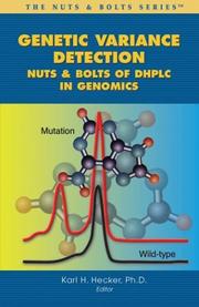 Cover of: Genetic variance detection by PhD, Karl Hecker