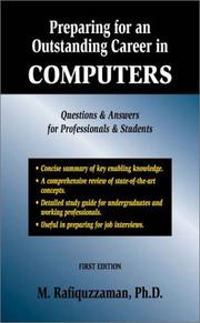 Cover of: Preparing for an Outstanding Career in Computers by Mohamed Rafiquzzaman