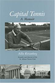 Cover of: Capital Tennis by Allie Ritzenberg, Allie Ritzenberg