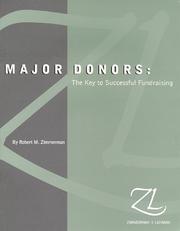 Cover of: Major Donors | Robert M. Zimmerman