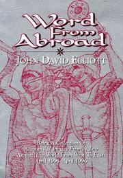 Cover of: Word from abroad | John David Elliott