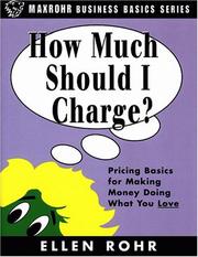 Cover of: How much should I charge? by Ellen Rohr