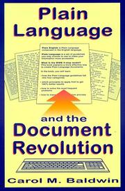Cover of: Plain language and the document revolution