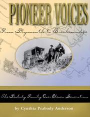 Pioneer voices by Cynthia Peabody Anderson