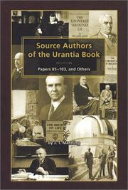 Cover of: Source Authors of the Urantia Book