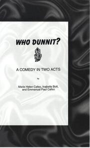 Cover of: Who dunnit?: a comedy in two acts