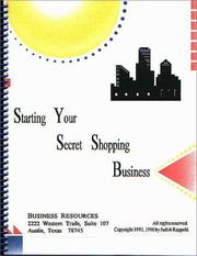 Starting Your Secret Shopping Business by Judith G. Rappold